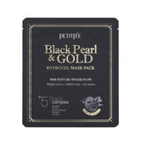Black Pearl & Gold Hydrogel Mask Pack - Korean-Skincare