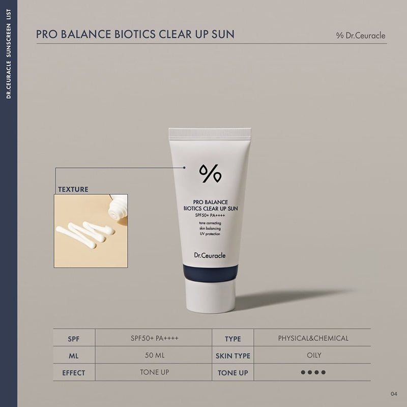 Pro Balance Biotics Clear Up Sun  SPF50