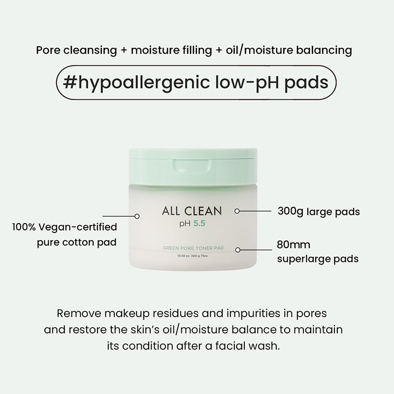All Clean Green Pore Toner Pad