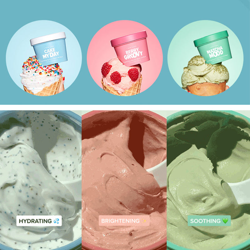 Mini Scoops Ice Cream Flavored Wash-Off Masks