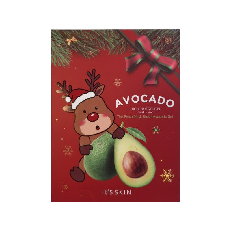 It'S SKIN The Fresh Mask Sheet Avocado XMAS Set - Korean-Skincare