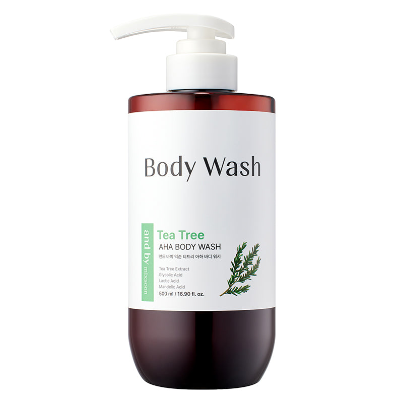 and by mixsoon Tea Tree AHA Body Wash