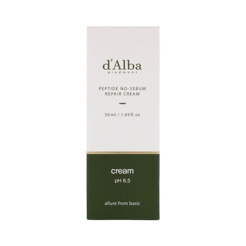 d'Alba Peptide no sebum Repair Cream - Korean-Skincare