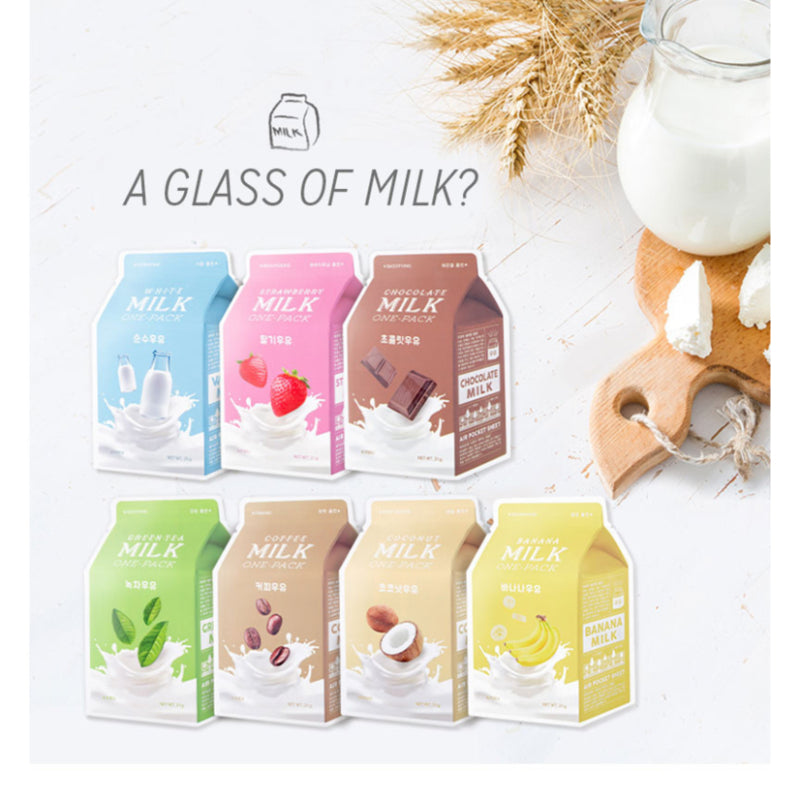  Milk One Pack #Banana Milk - Korean-Skincare