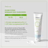 Be Plain Clean Ocean non-nano mild Sunscreen - Korean-Skincare