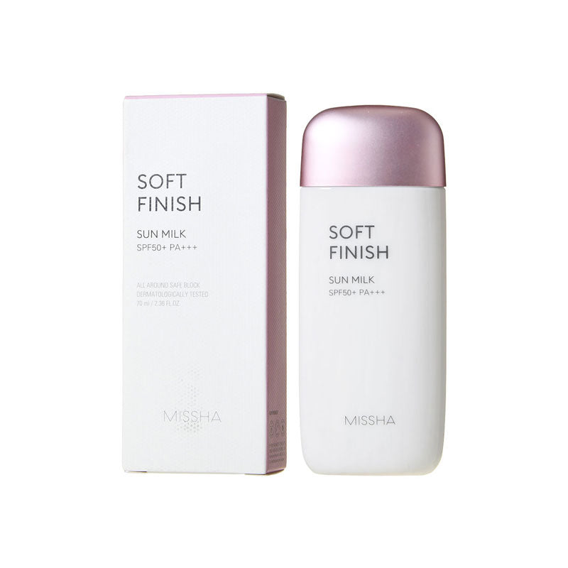 Missha All around safe block soft finish sun milk SPF 50+ PA+++ - Korean-Skincare