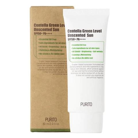 PURITO Centella Green Level Unscented Sun SPF20~30 - Korean-Skincare
