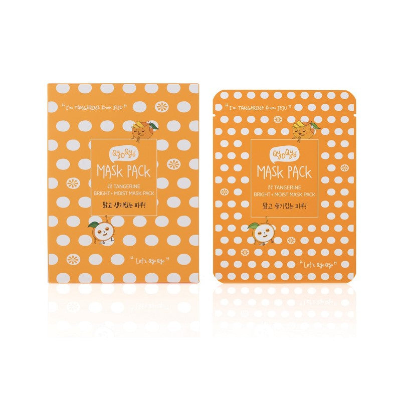  Tangerine Bright + Moist MASK PACK - Korean-Skincare