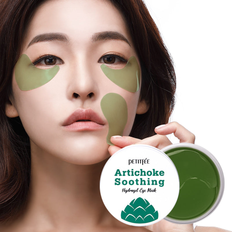 Petitfee Artichoke Soothing Hydrogel Eye Mask - Korean-Skincare